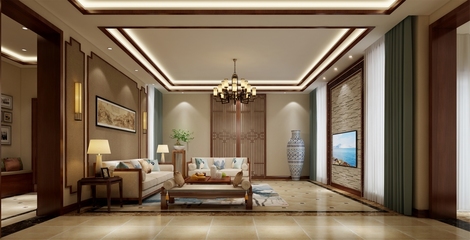 新中式別墅260平米150萬-漫山紅墅裝修案例