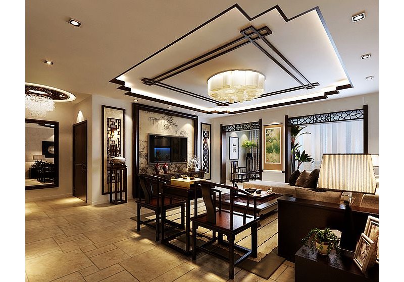 現代中式風格裝修恢弘大氣,但是一定要裝修到點上