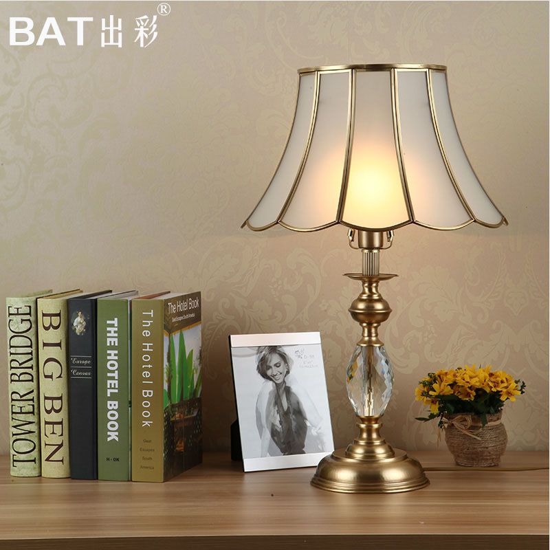 出彩簡歐式復古臺燈臥室床頭燈美式書房客廳純銅全銅藝術裝飾臺燈產品圖片,出彩簡歐式復古臺燈臥室床頭燈美式書房客廳純銅全銅藝術裝飾臺燈產品相冊 - 深圳市出彩光電科技太原辦事處 - 九正