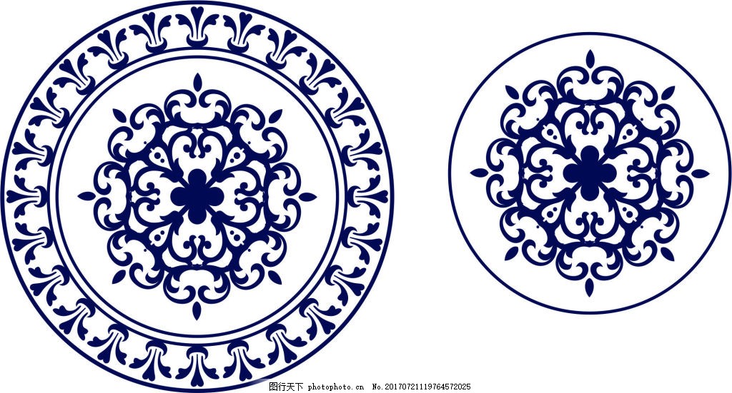 矢量陶瓷盤子套裝