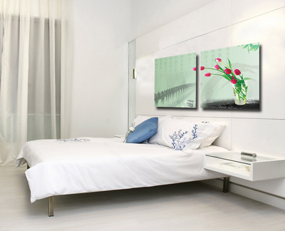 【廠家直銷 抽象噴繪畫 沙發墻裝飾畫 酒店裝修畫 客廳裝飾畫】價格,廠家,圖片,油畫,義烏市喆敏工藝品廠-