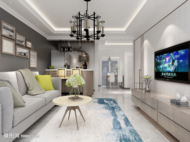 北歐風情客廳效果圖與裝飾指南